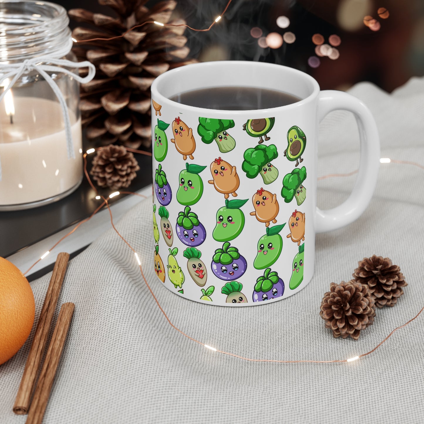 Fruits & Veggies Ceramic Mug 11oz