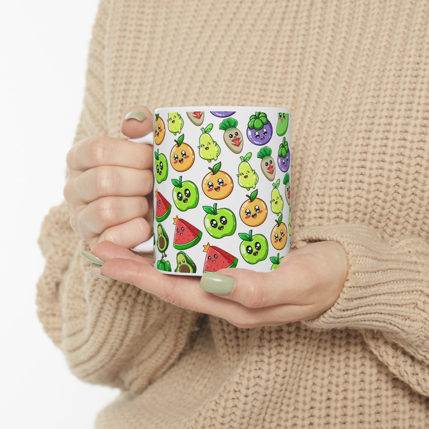 Fruits & Veggies Ceramic Mug 11oz