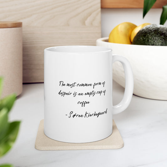 Kierkegaard on Coffee Ceramic Mug 11oz