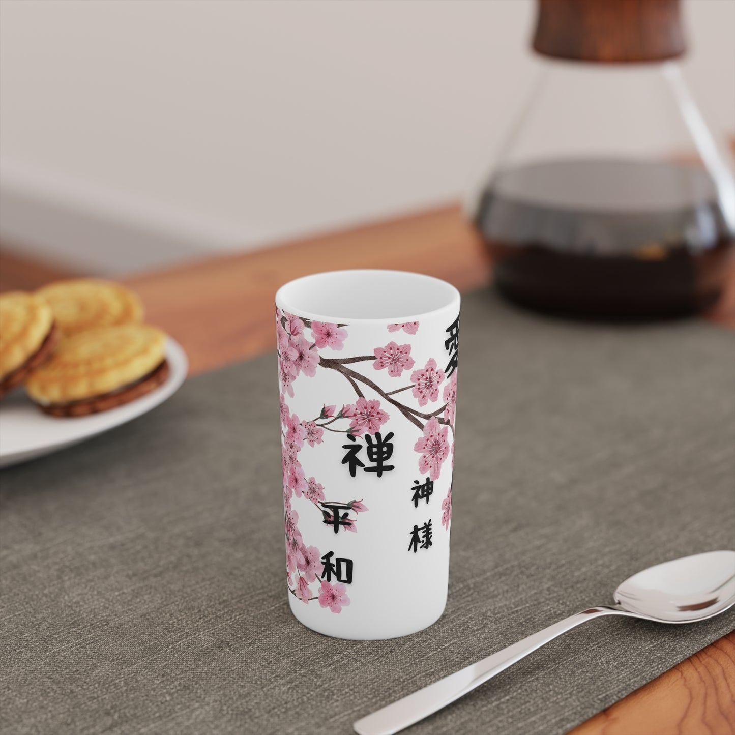 Positive Affirmation Cherry Blossom Conical Cup