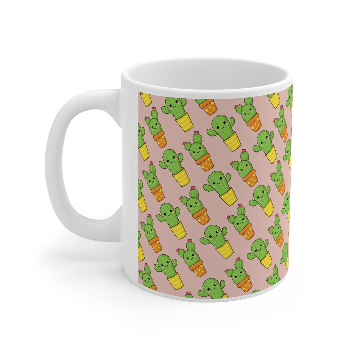 Cute Cactus Ceramic Mug 11oz
