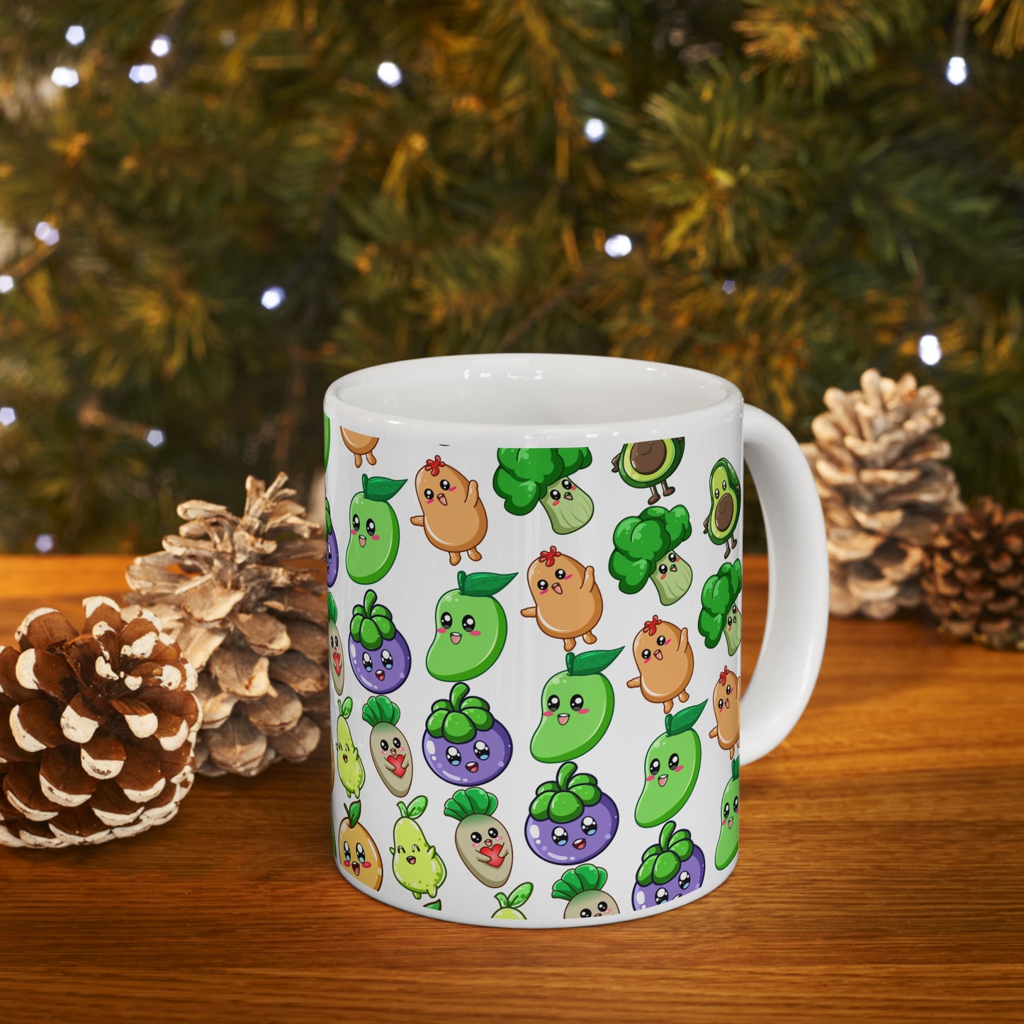Fruits & Veggies Ceramic Mug 11oz
