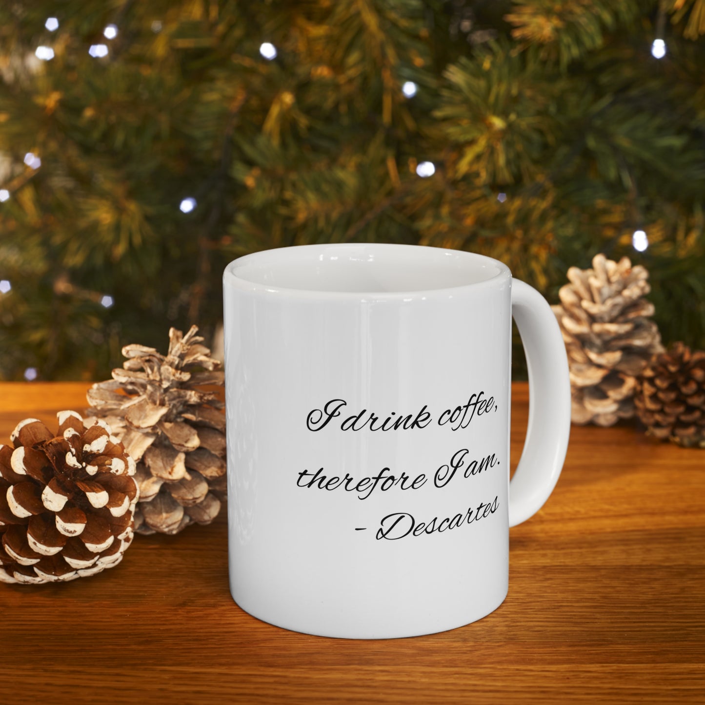Descartes on Coffee Ceramic Mug 11oz