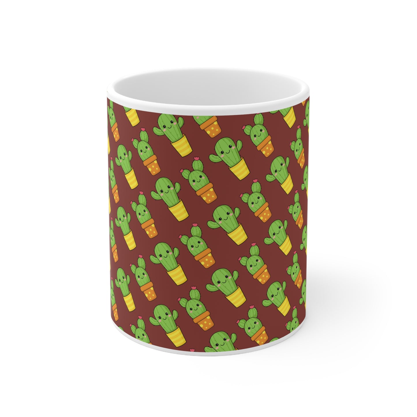 Cute Cactus Ceramic Mug 11oz