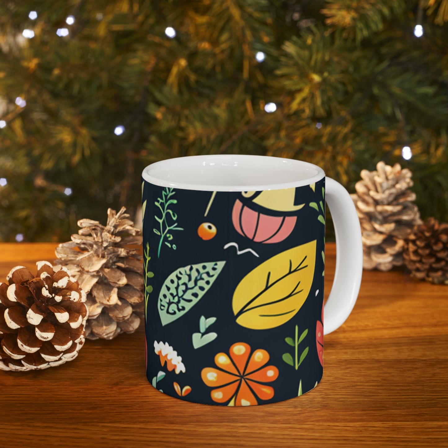 Autumn Leaves Ceramic Mug 11oz