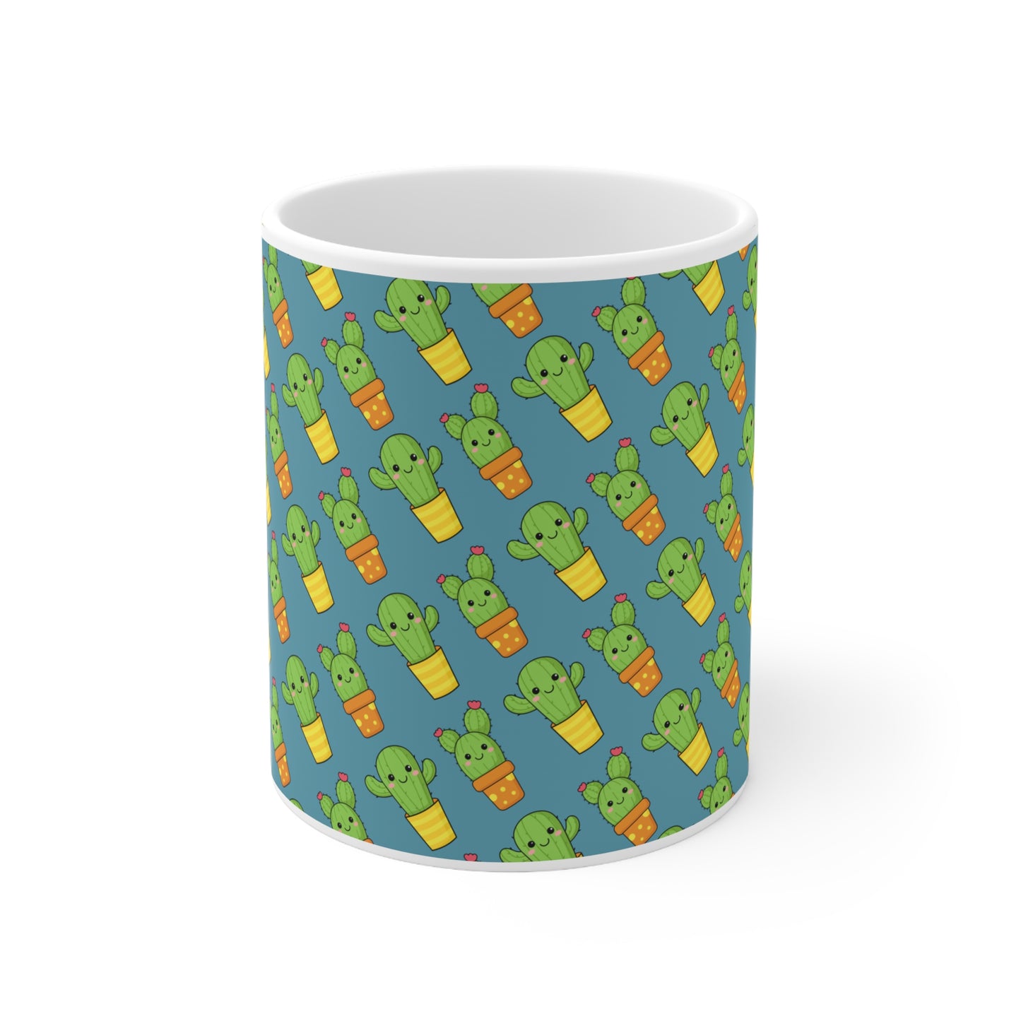 Cute Cactus Ceramic Mug 11oz