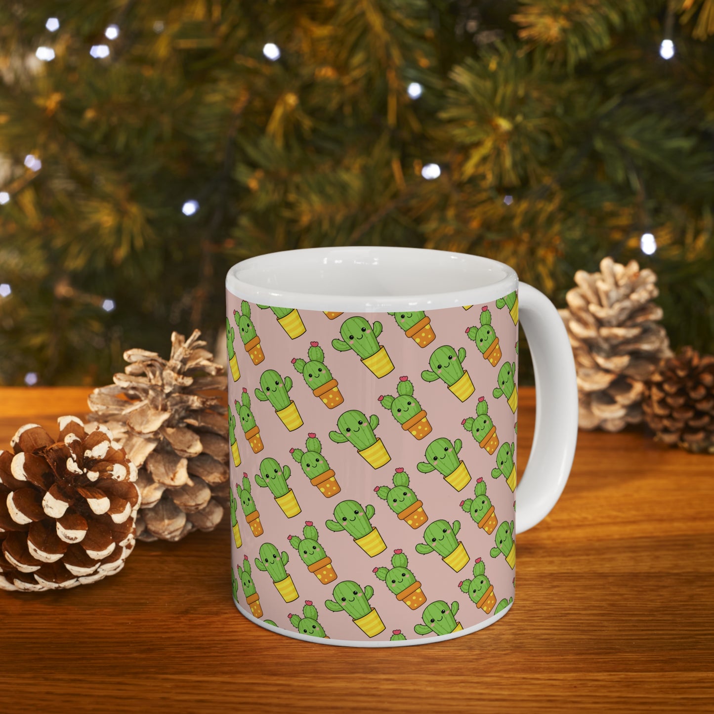 Cute Cactus Ceramic Mug 11oz