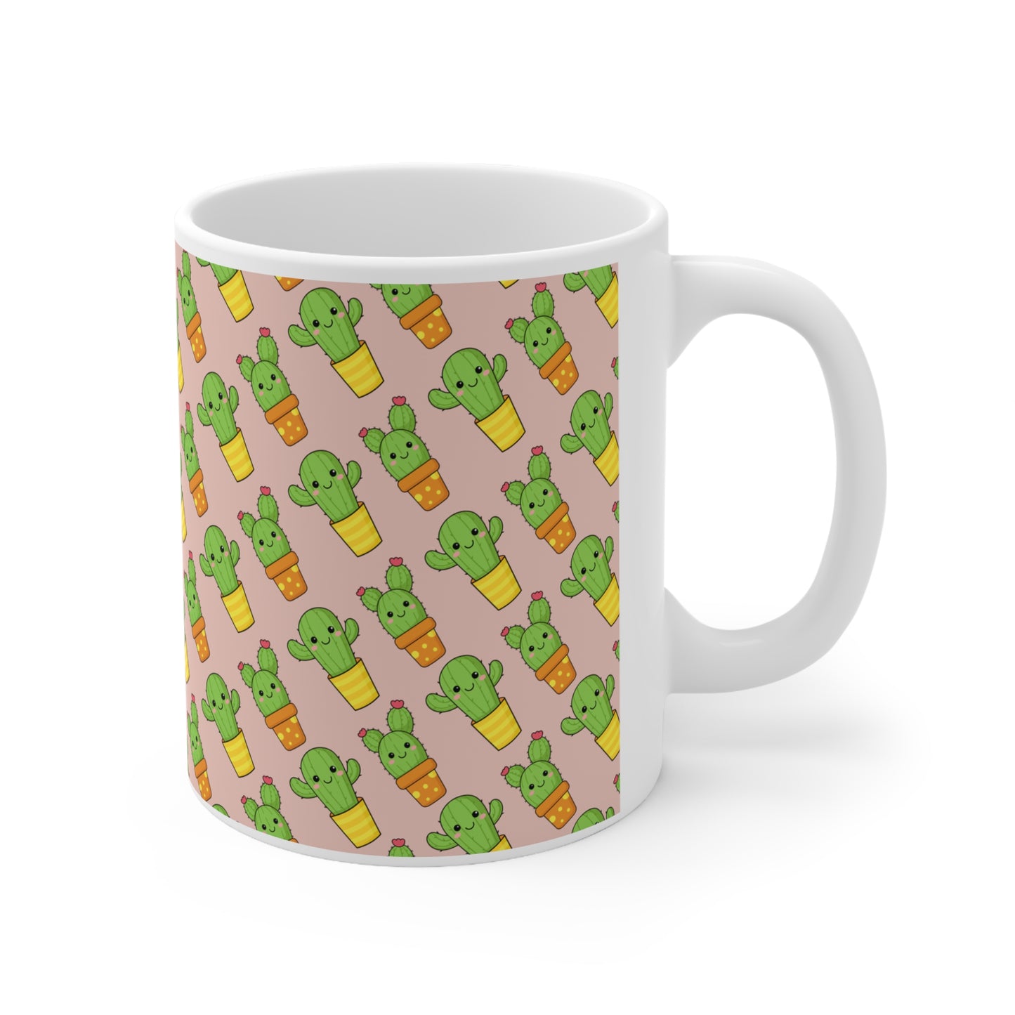 Cute Cactus Ceramic Mug 11oz