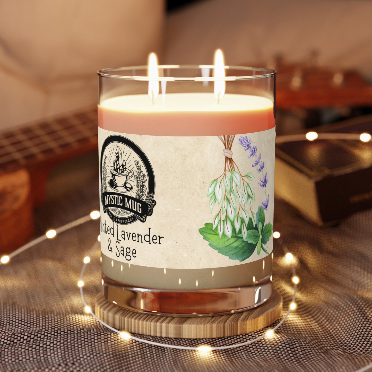 Scented Tea Time Candle - Full Glass, 11oz