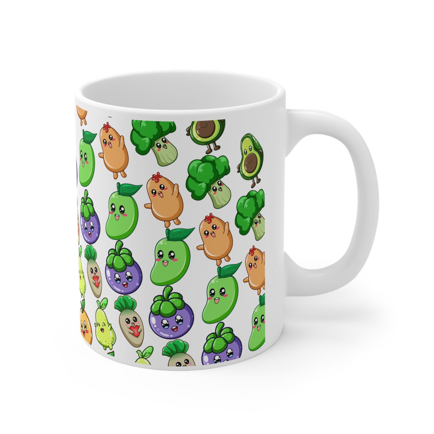 Fruits & Veggies Ceramic Mug 11oz