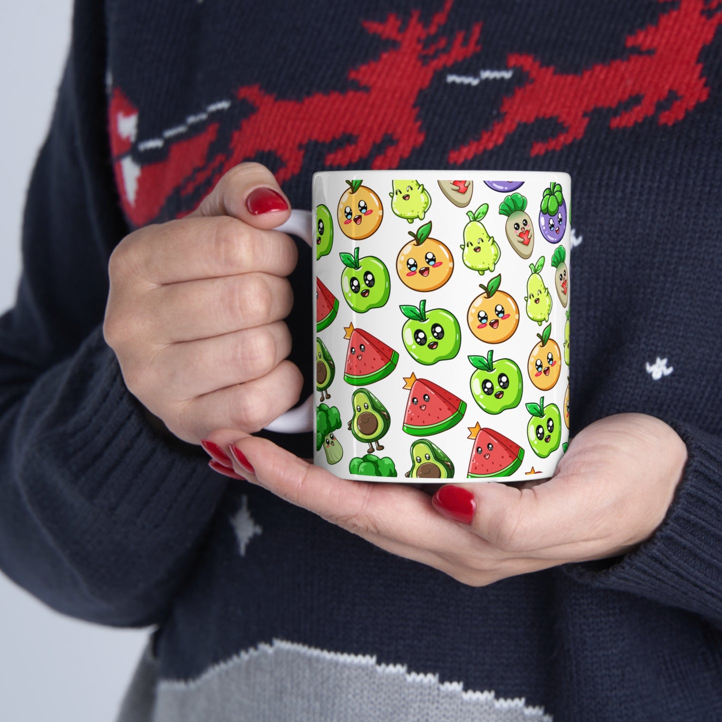 Fruits & Veggies Ceramic Mug 11oz