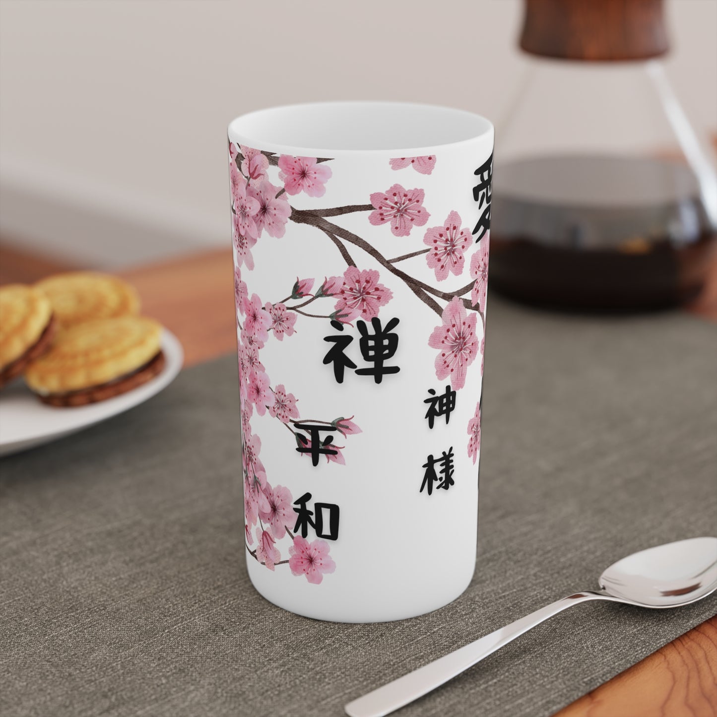 Positive Affirmation Cherry Blossom Conical Cup