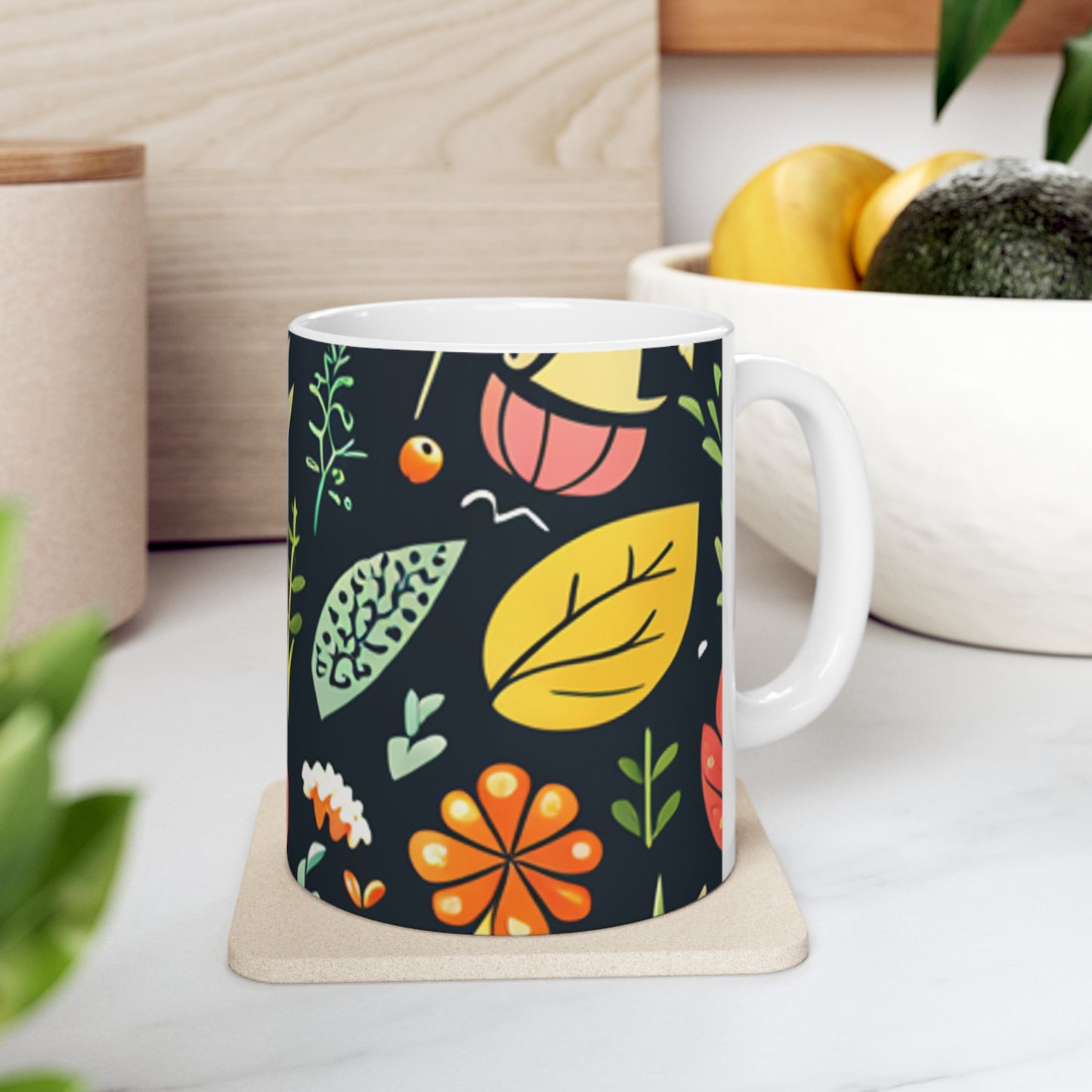 Autumn Leaves Ceramic Mug 11oz