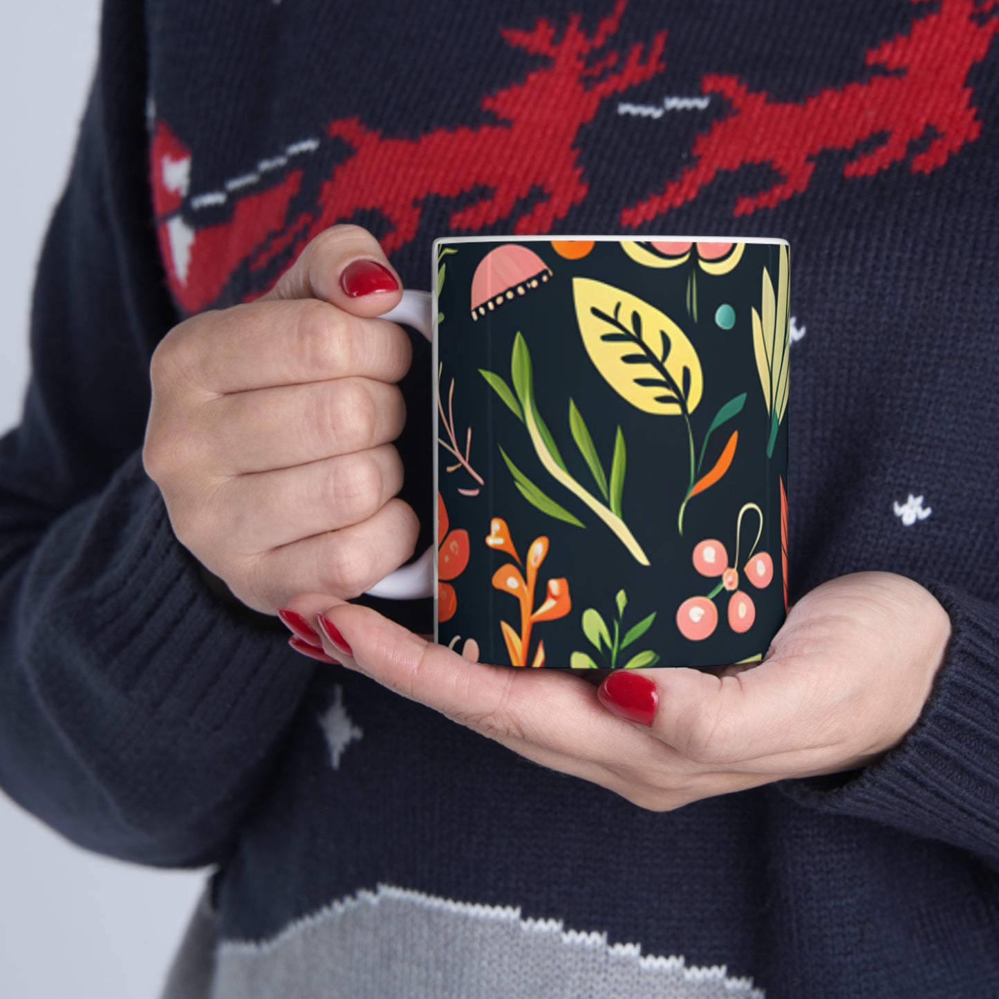 Autumn Leaves Ceramic Mug 11oz