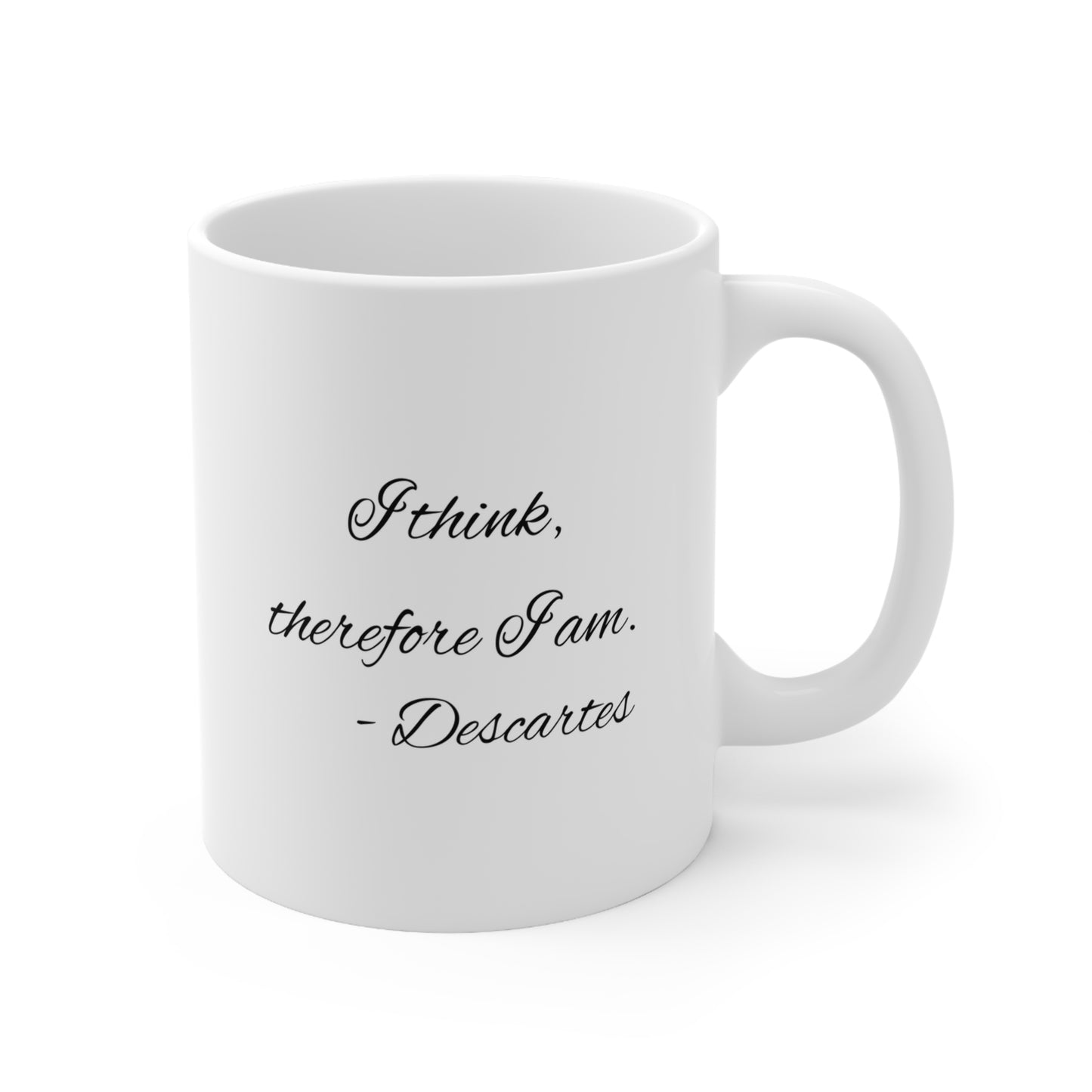 Descartes Philosophy Ceramic Mug 11oz