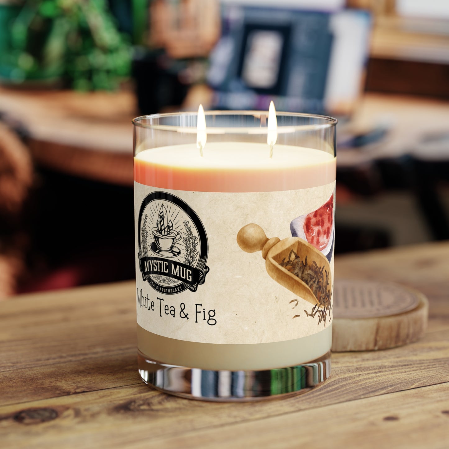Scented Tea Time Candle - Full Glass, 11oz