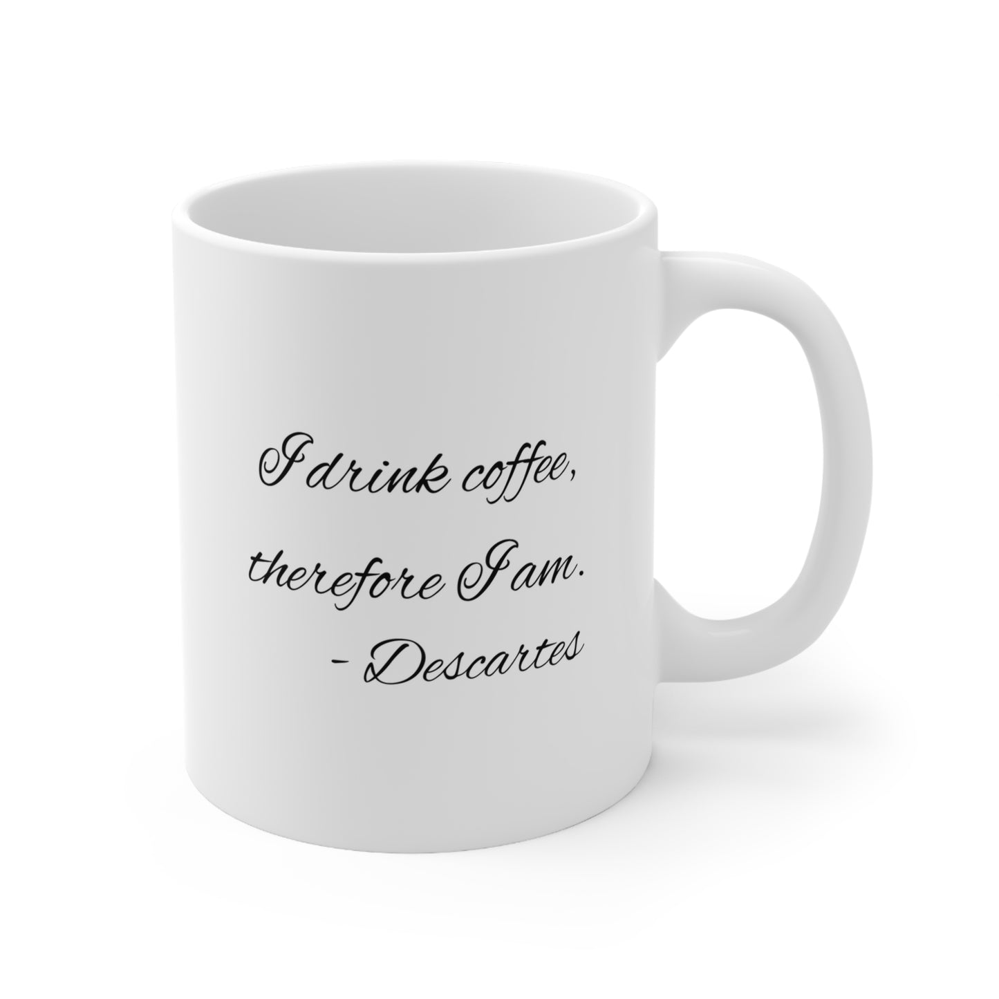 Descartes on Coffee Ceramic Mug 11oz