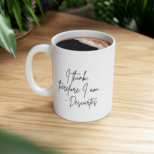 Descartes Philosophy Ceramic Mug 11oz