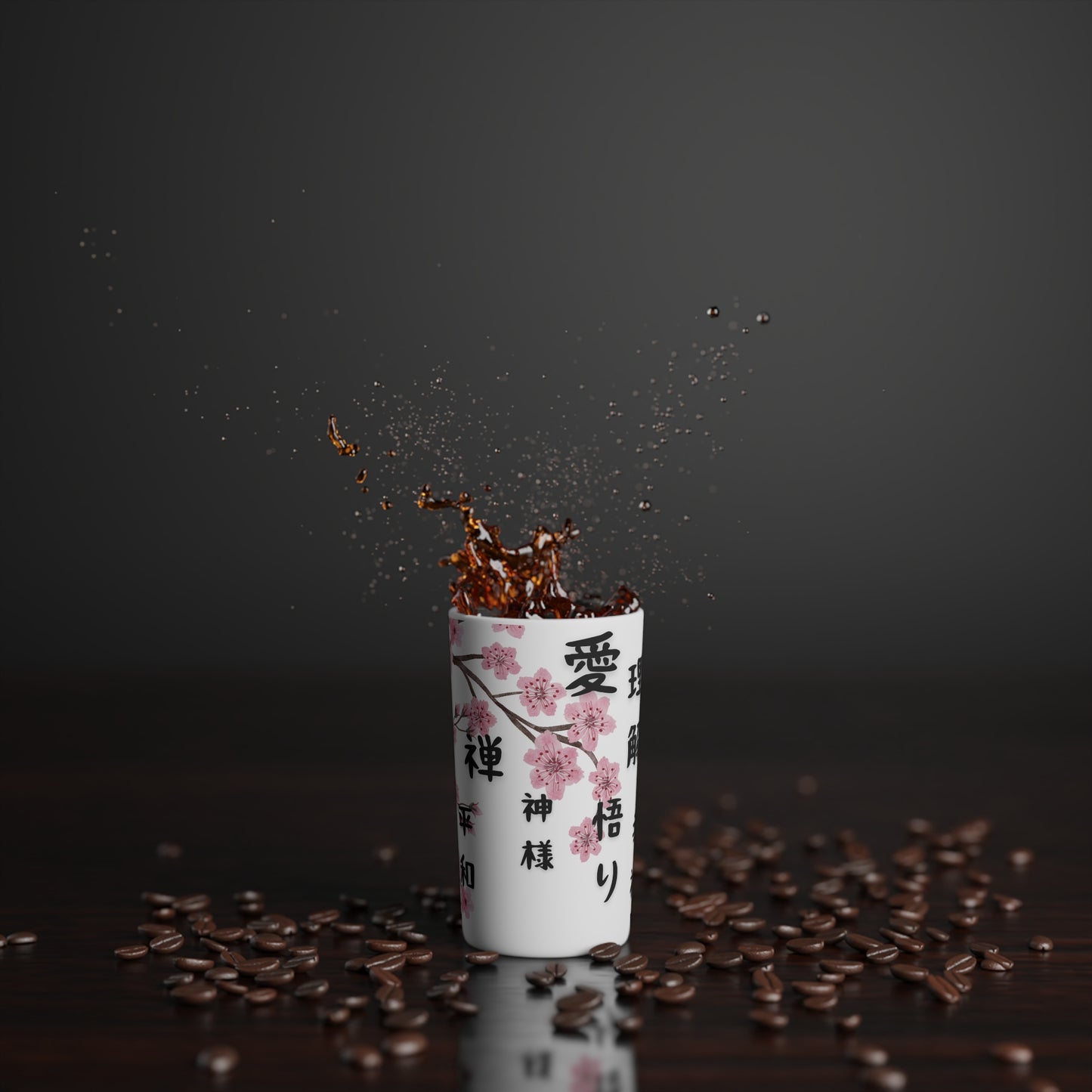 Positive Affirmation Cherry Blossom Conical Cup