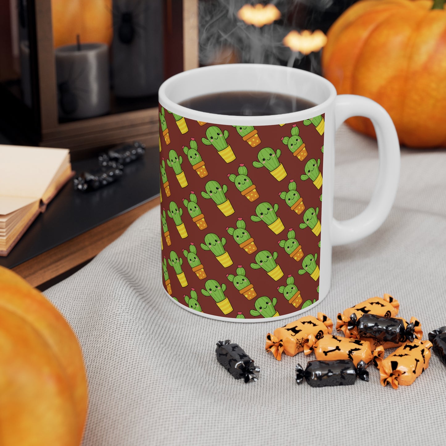 Cute Cactus Ceramic Mug 11oz