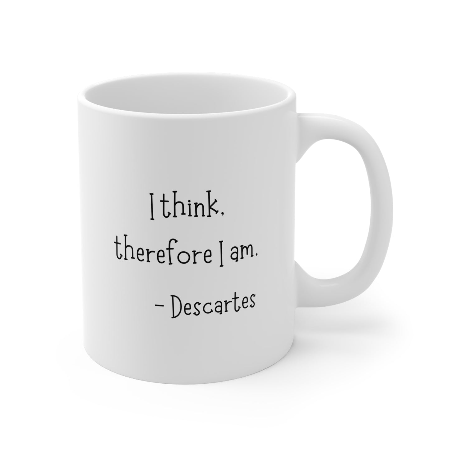 Descartes Philosophy Ceramic Mug 11oz