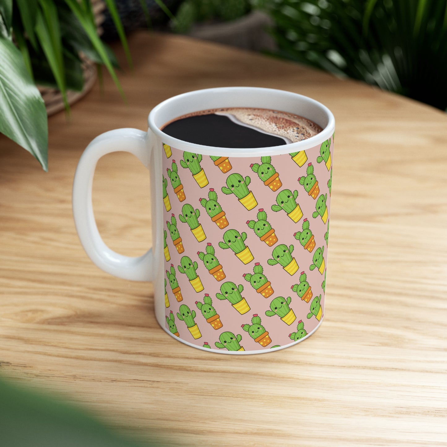 Cute Cactus Ceramic Mug 11oz