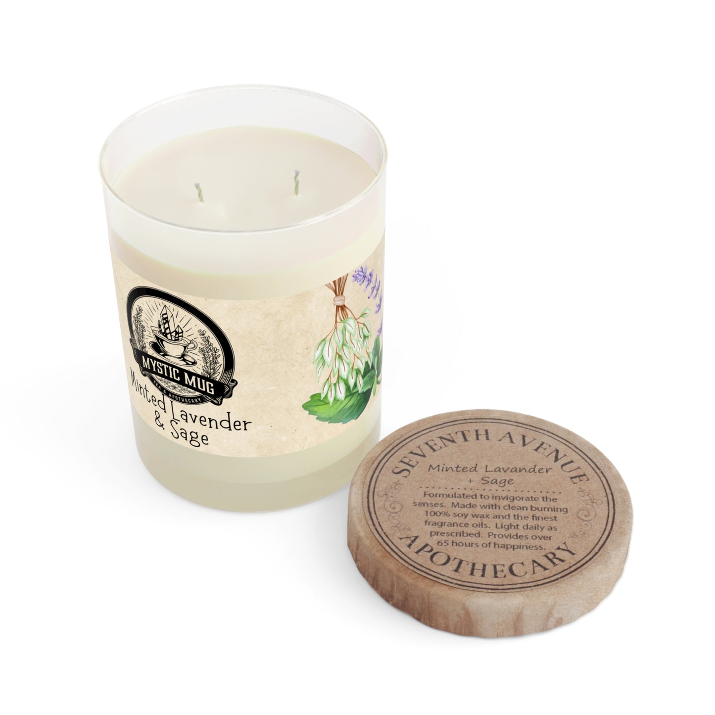 Scented Tea Time Candle - Full Glass, 11oz