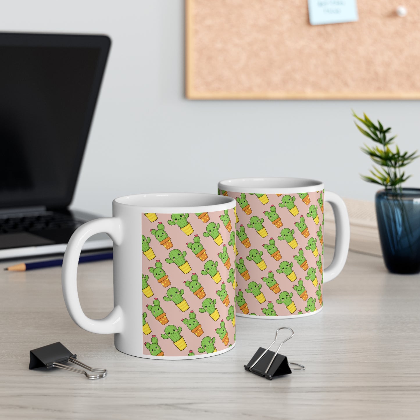 Cute Cactus Ceramic Mug 11oz