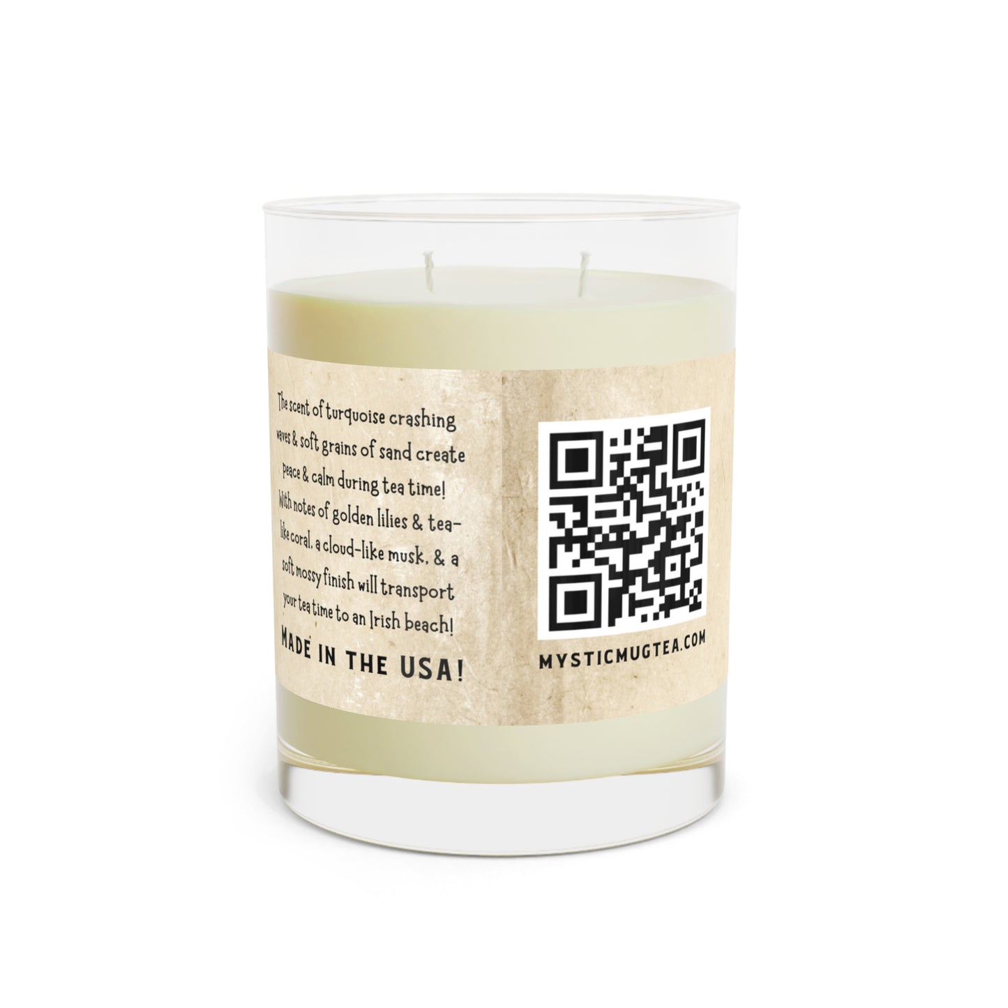 Scented Tea Time Candle - Full Glass, 11oz