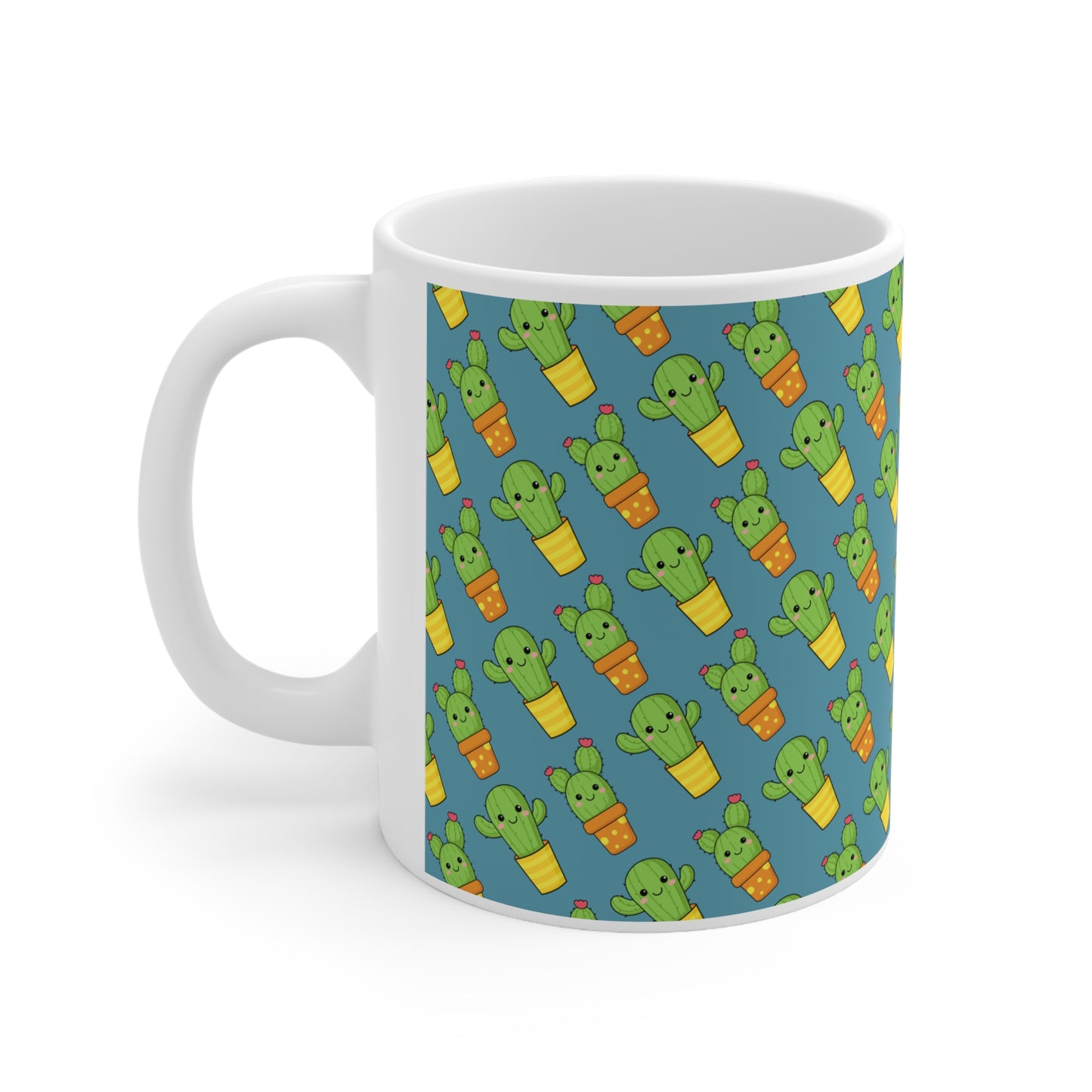 Cute Cactus Ceramic Mug 11oz