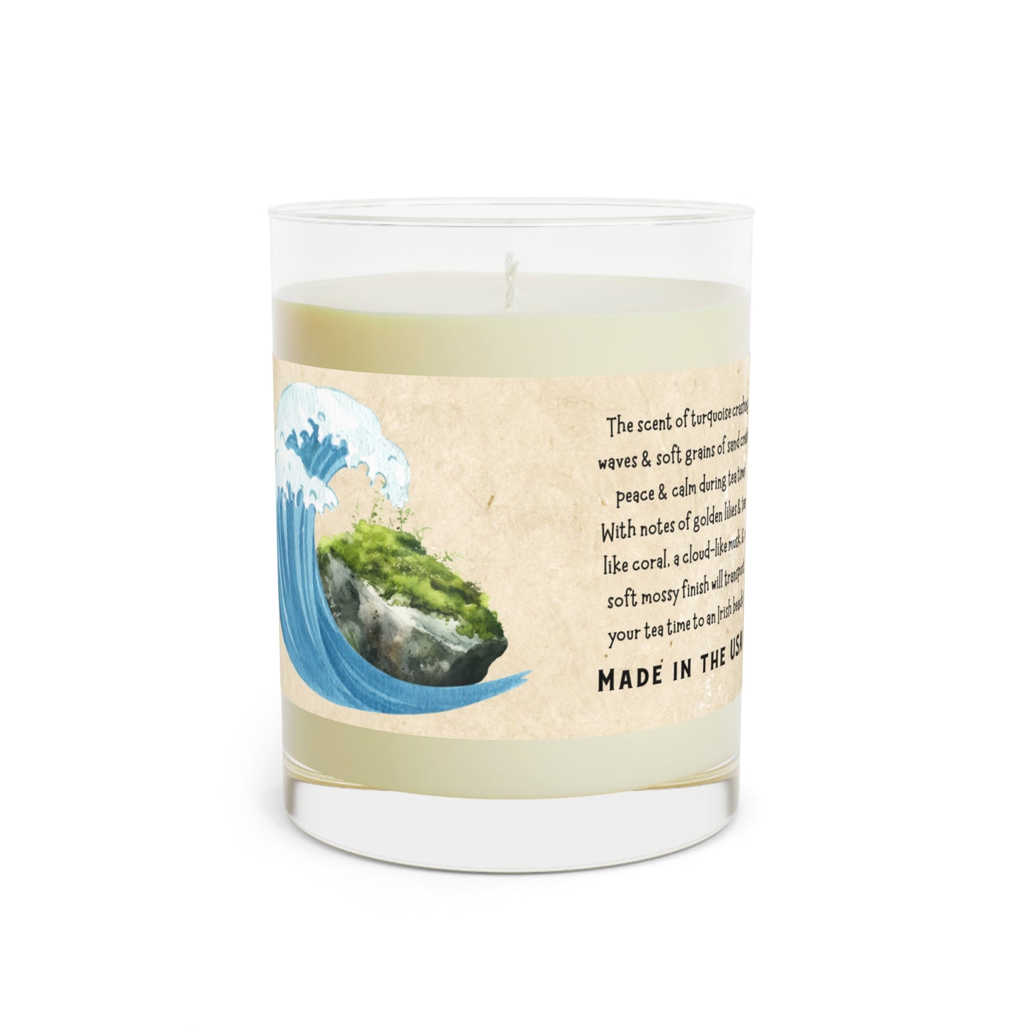 Scented Tea Time Candle - Full Glass, 11oz