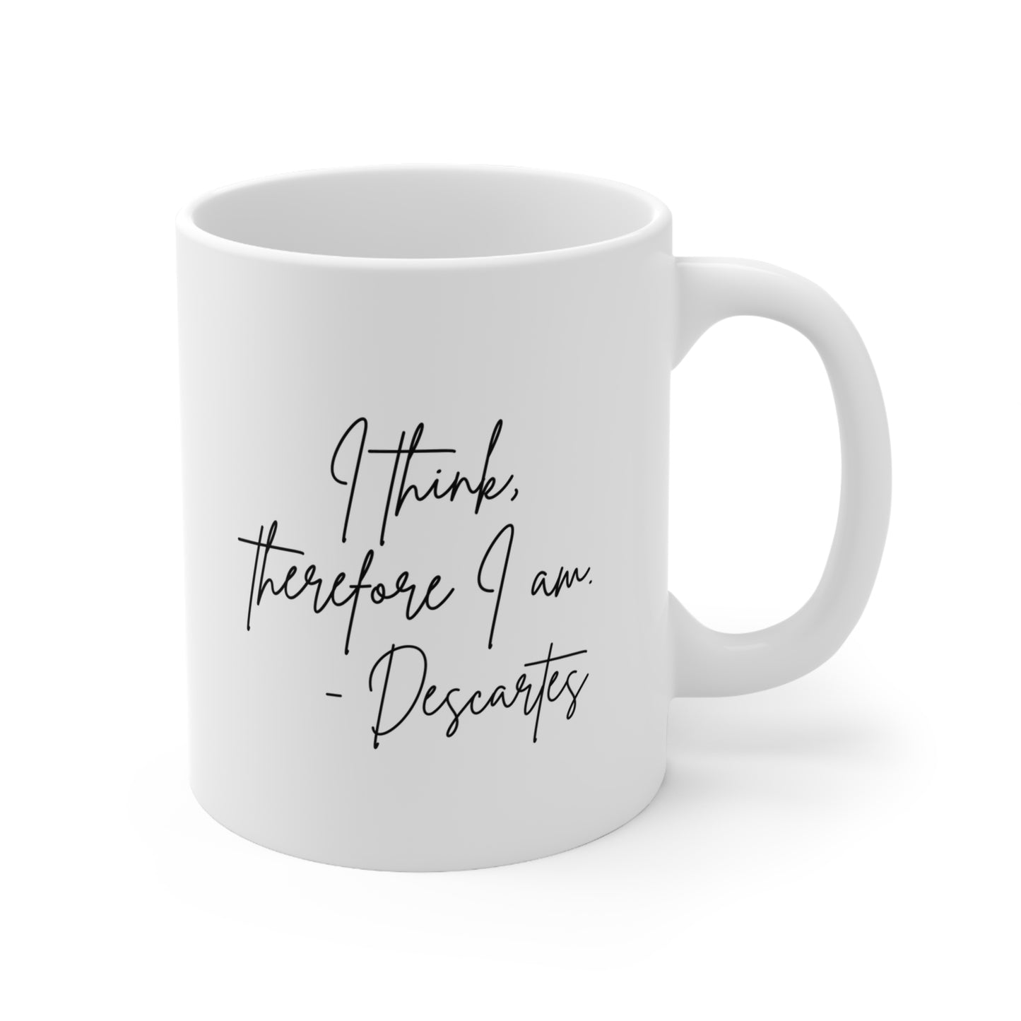Descartes Philosophy Ceramic Mug 11oz