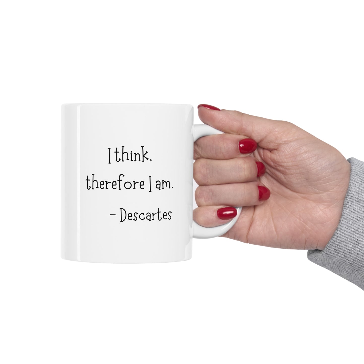 Descartes Philosophy Ceramic Mug 11oz