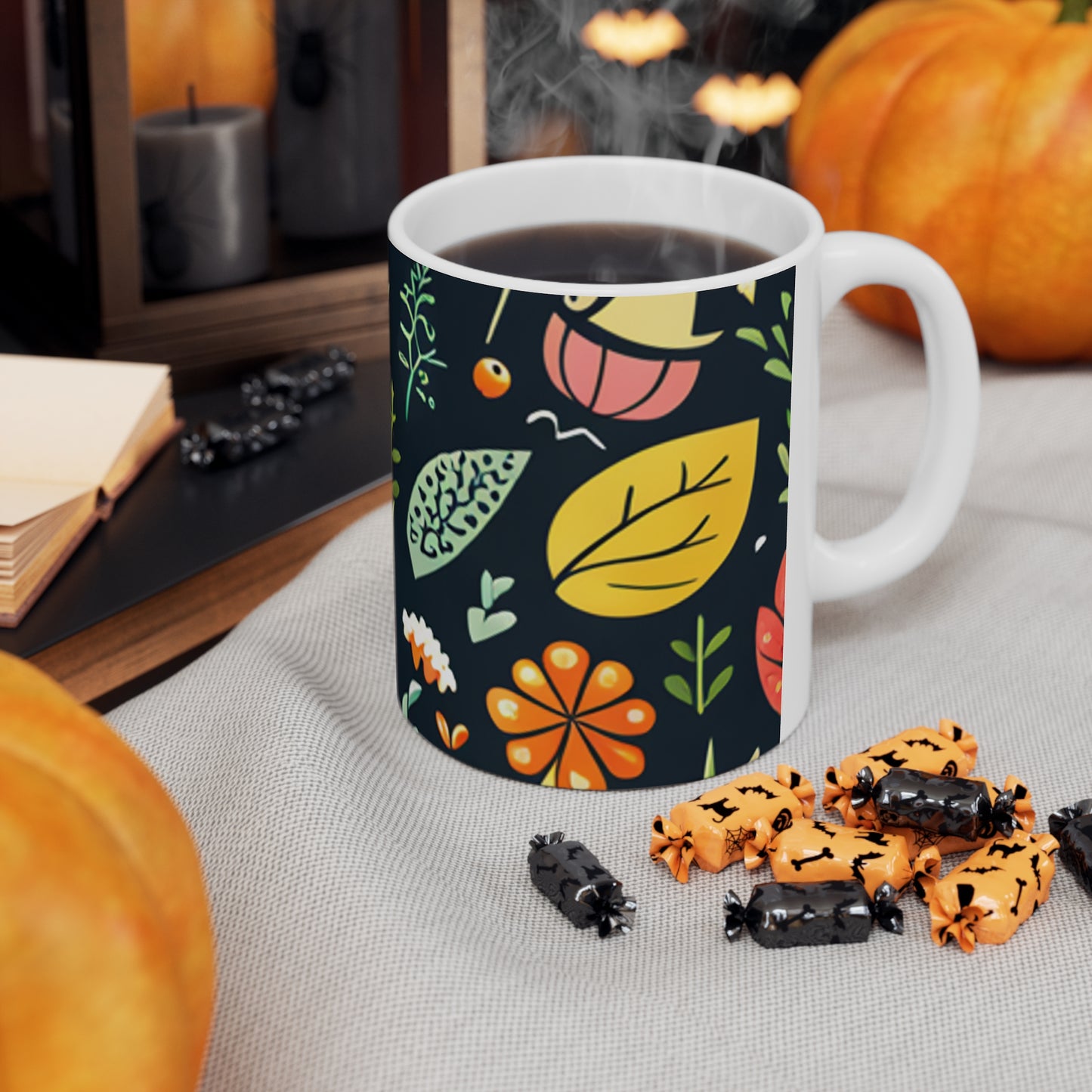 Autumn Leaves Ceramic Mug 11oz