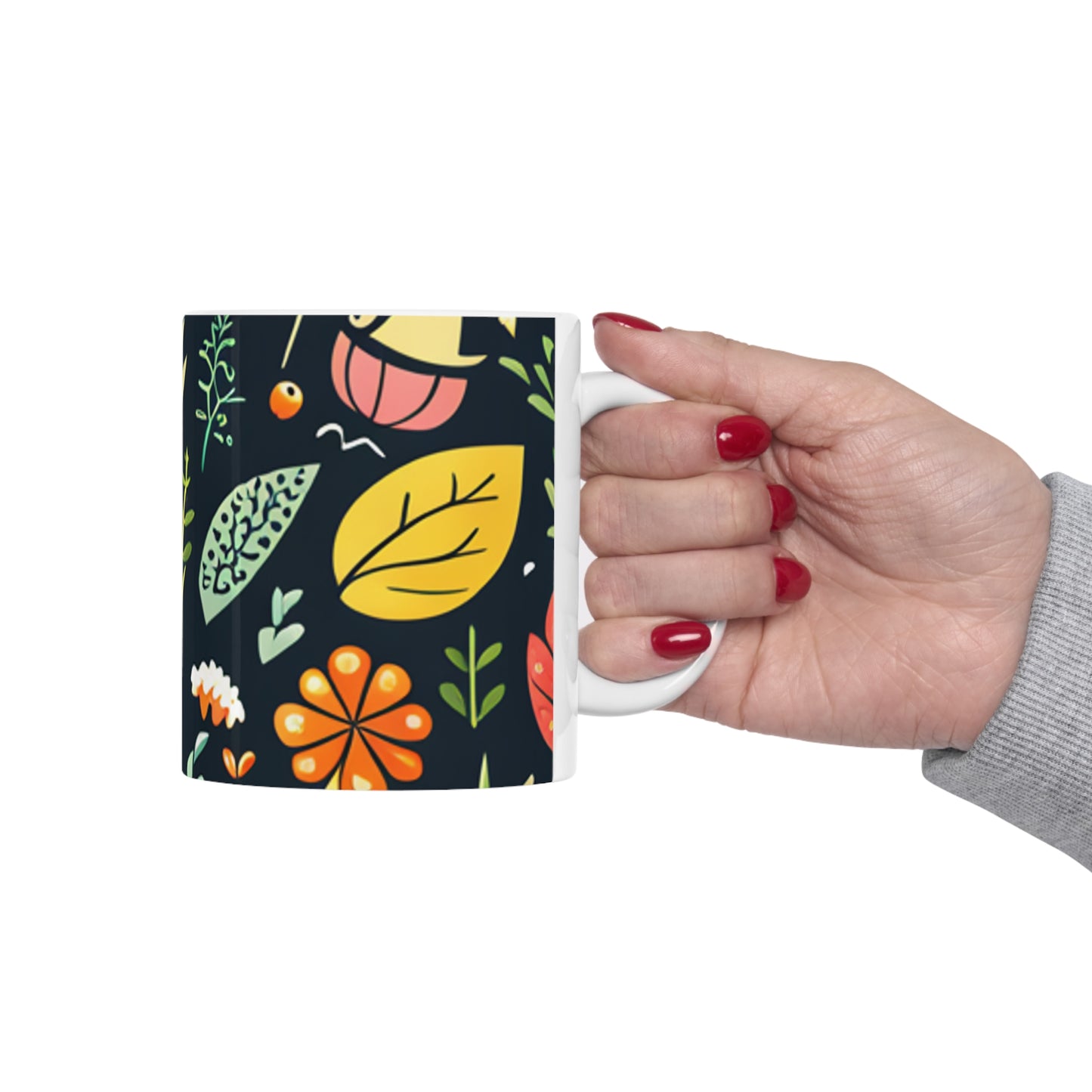 Autumn Leaves Ceramic Mug 11oz