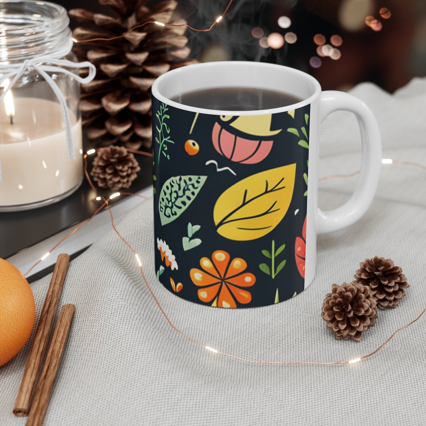 Autumn Leaves Ceramic Mug 11oz