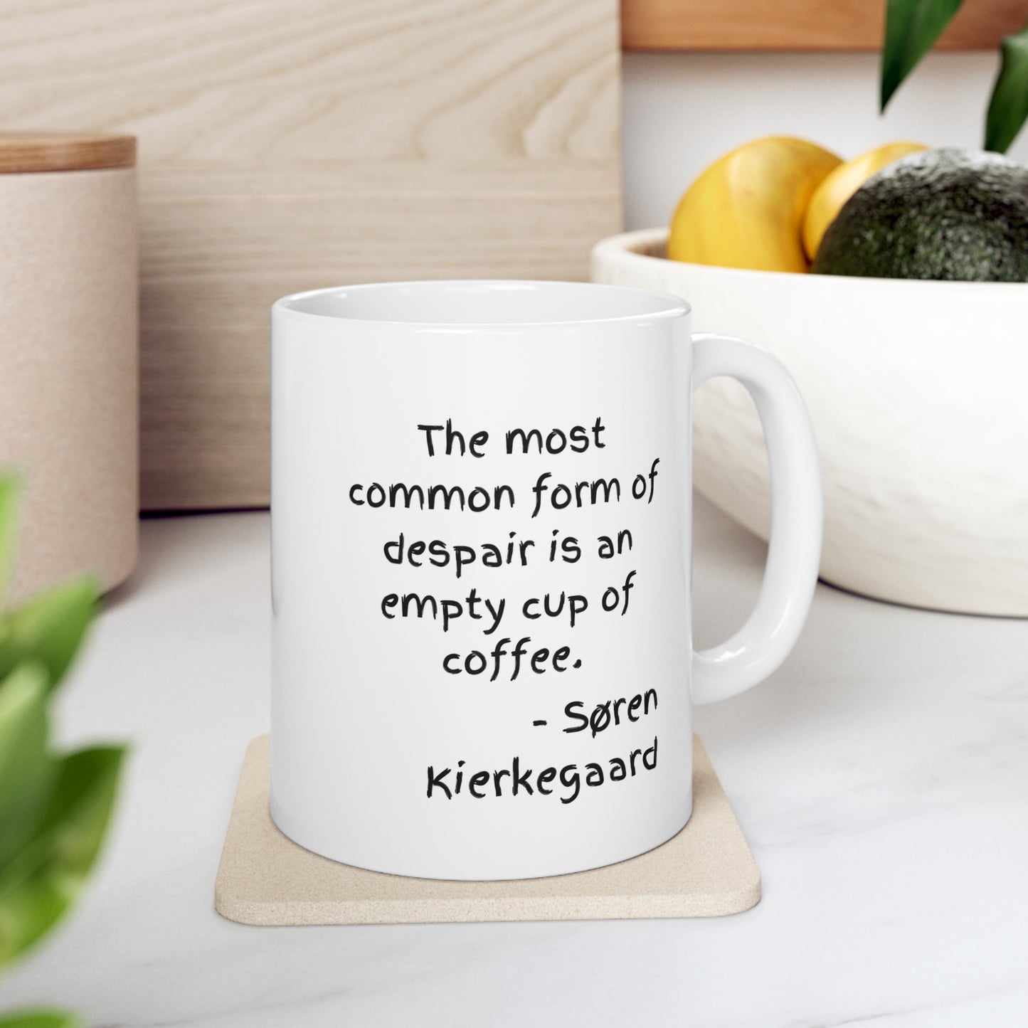 Kierkegaard on Coffee Ceramic Mug 11oz