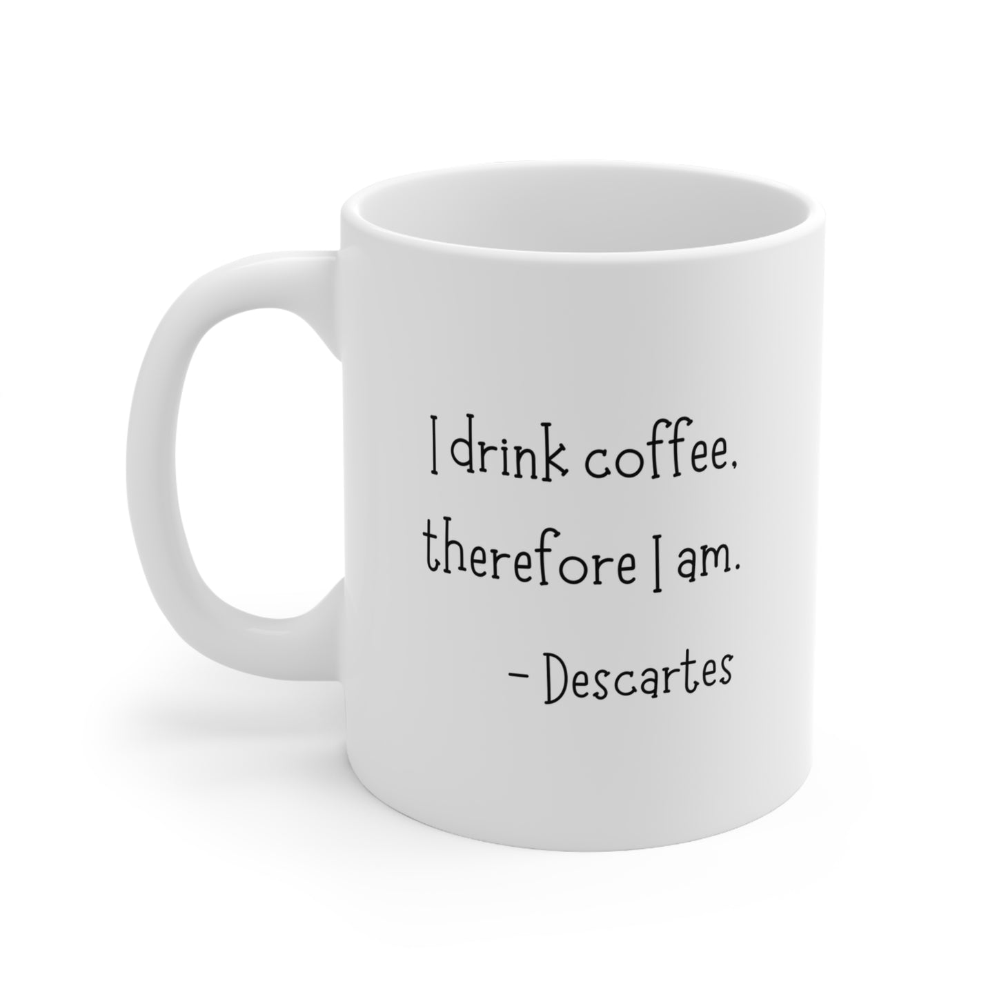 Descartes on Coffee Ceramic Mug 11oz