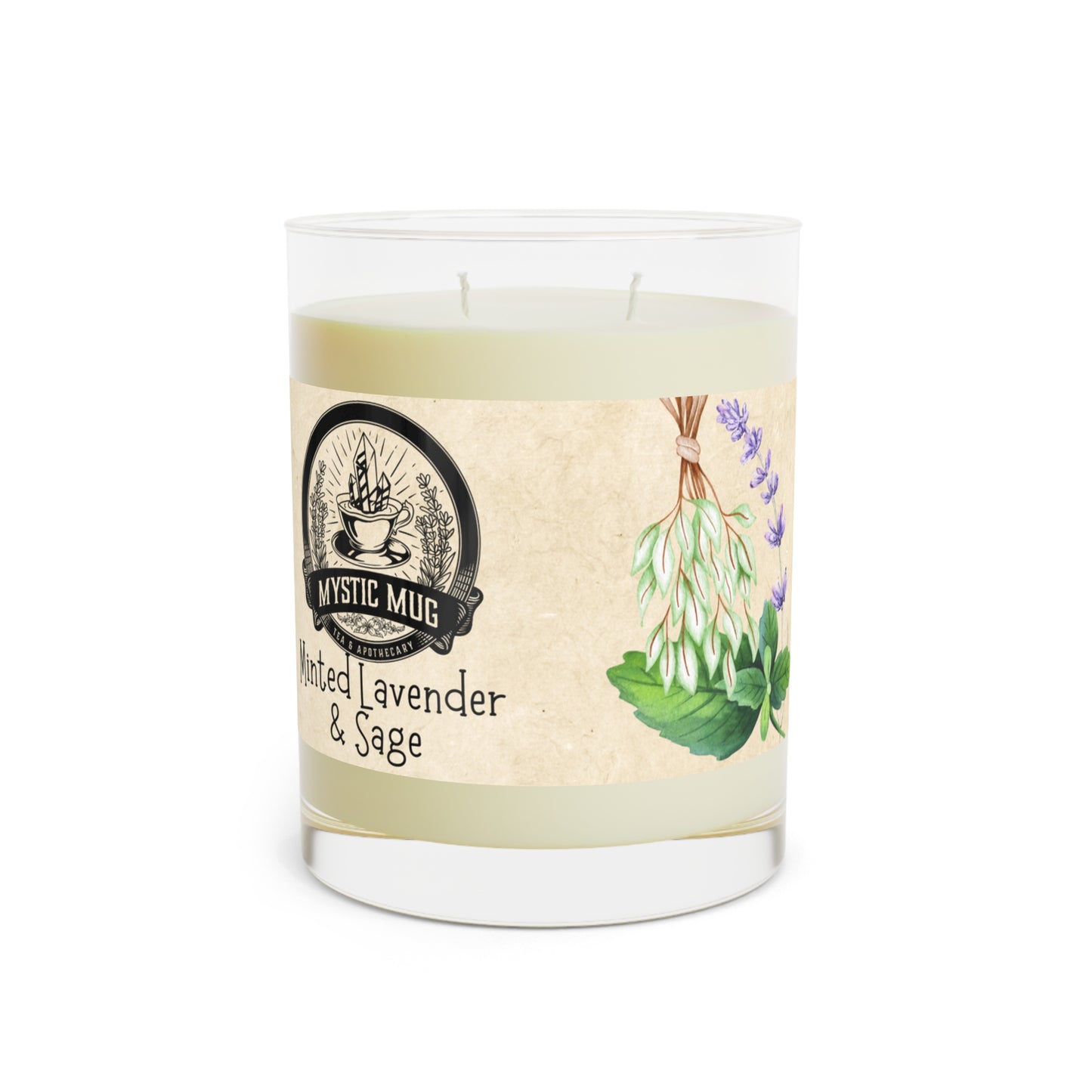 Scented Tea Time Candle - Full Glass, 11oz
