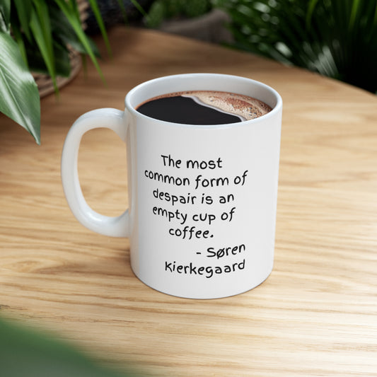 Kierkegaard on Coffee Ceramic Mug 11oz