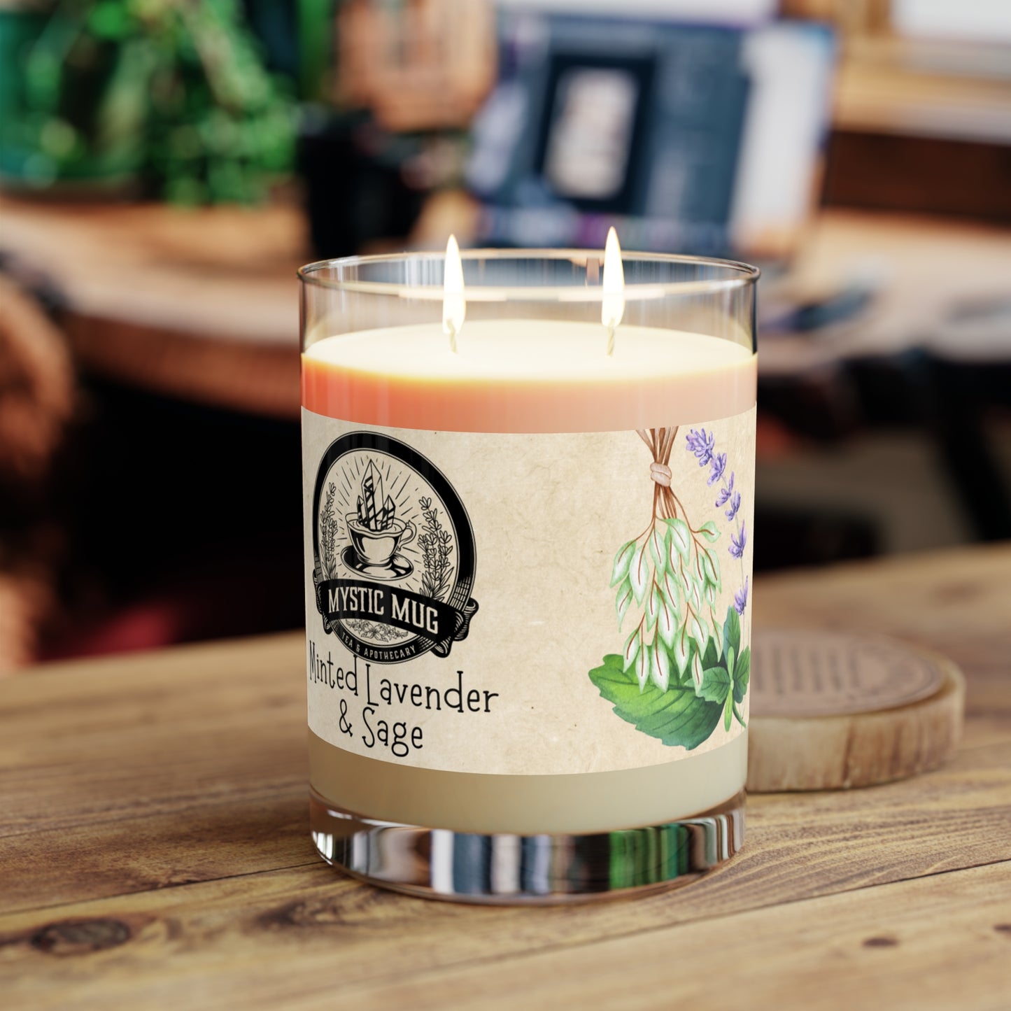 Scented Tea Time Candle - Full Glass, 11oz
