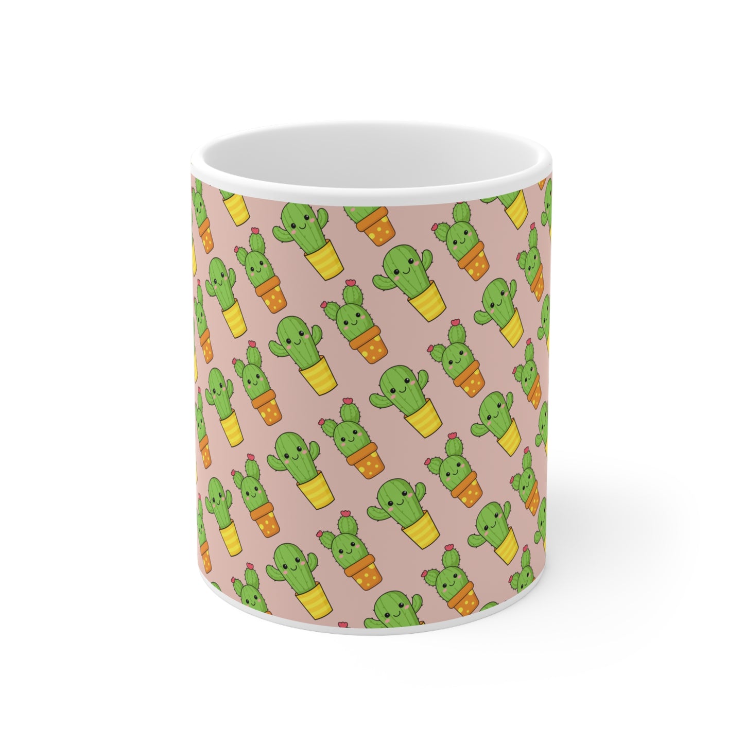 Cute Cactus Ceramic Mug 11oz