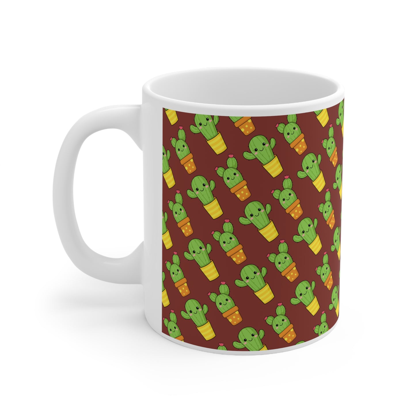 Cute Cactus Ceramic Mug 11oz