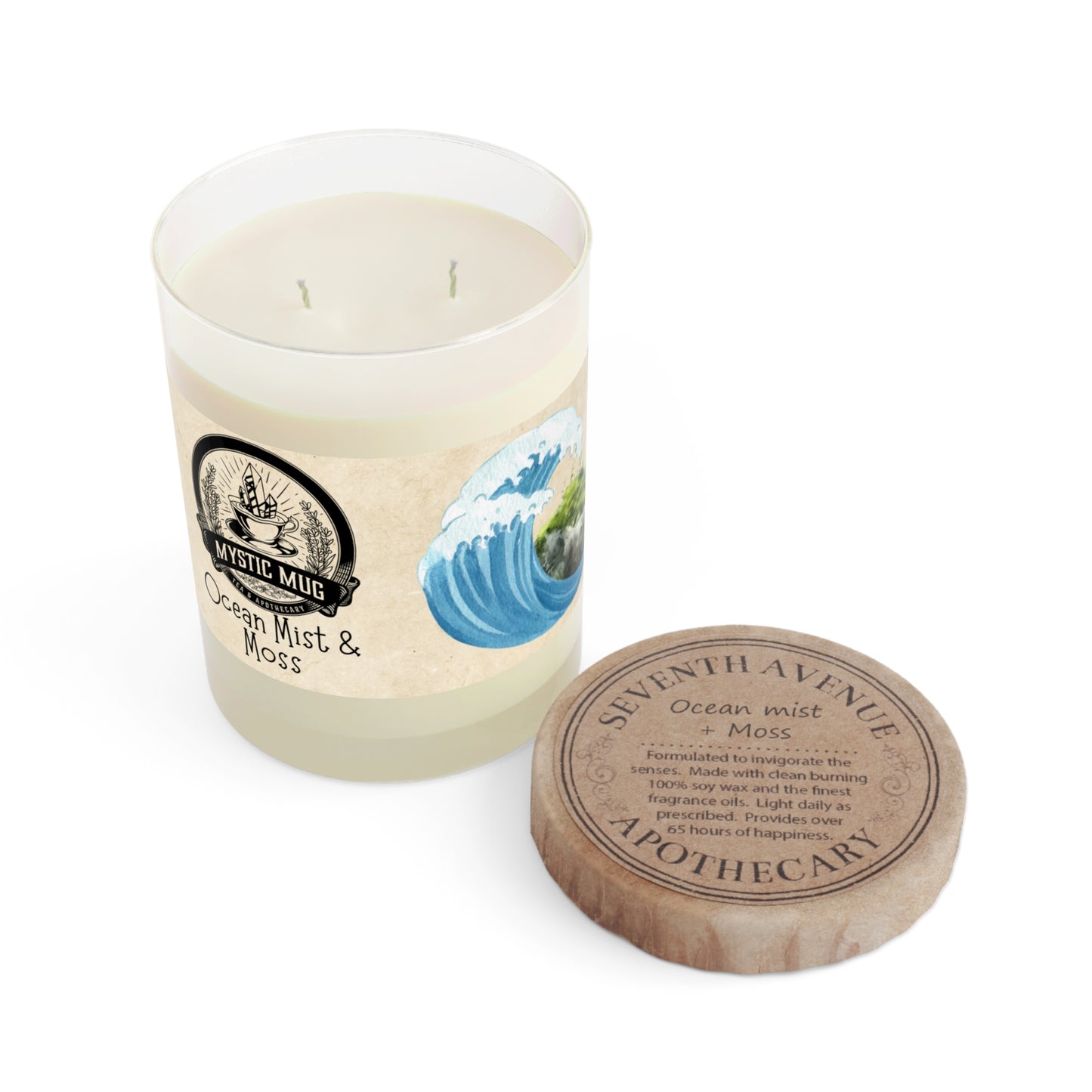 Scented Tea Time Candle - Full Glass, 11oz