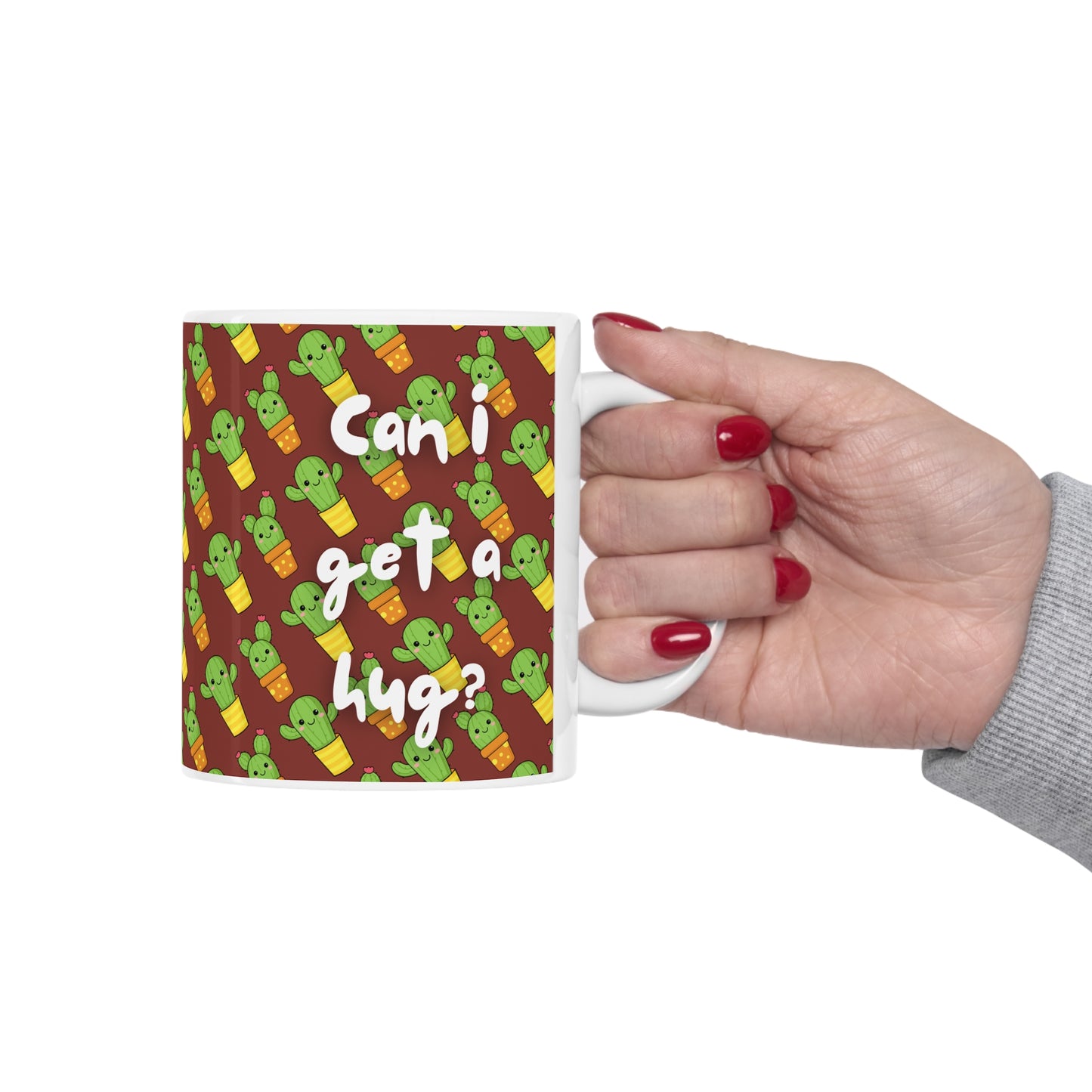 Can I Get A Hug Cactus Mug 11oz