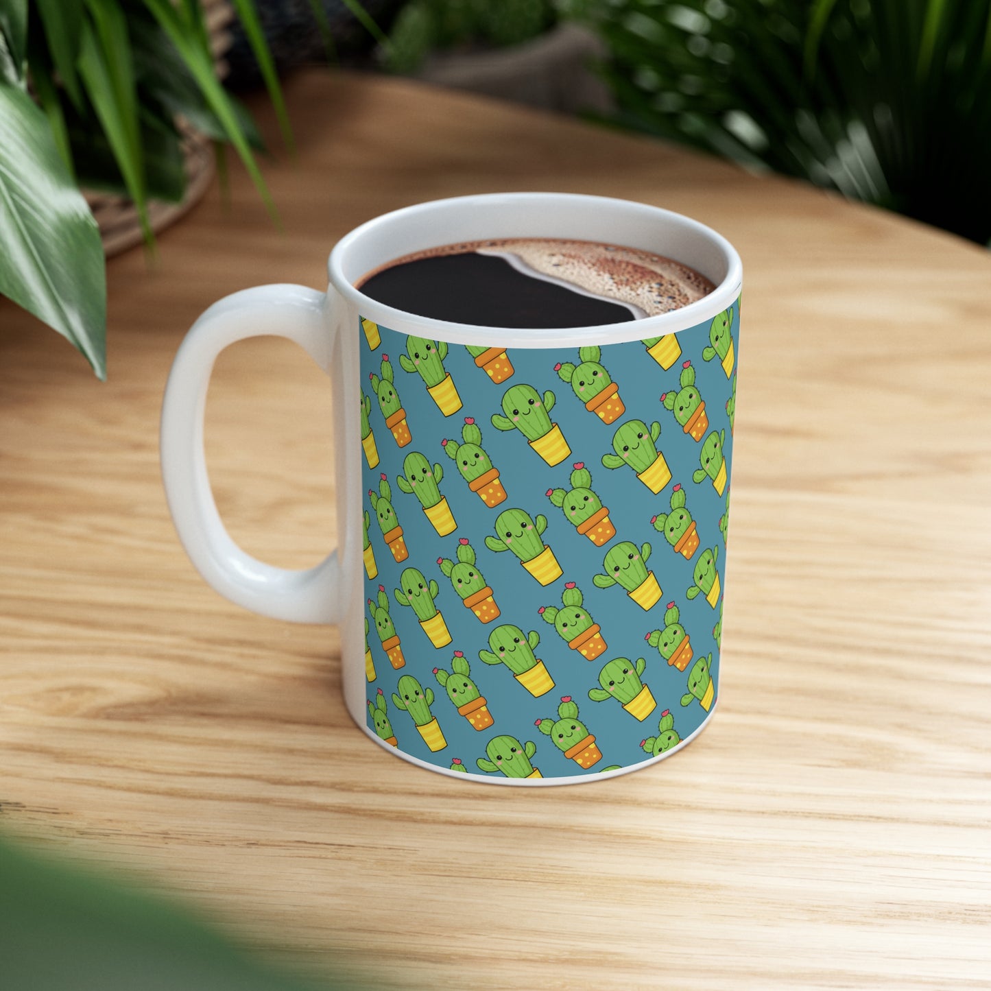 Cute Cactus Ceramic Mug 11oz