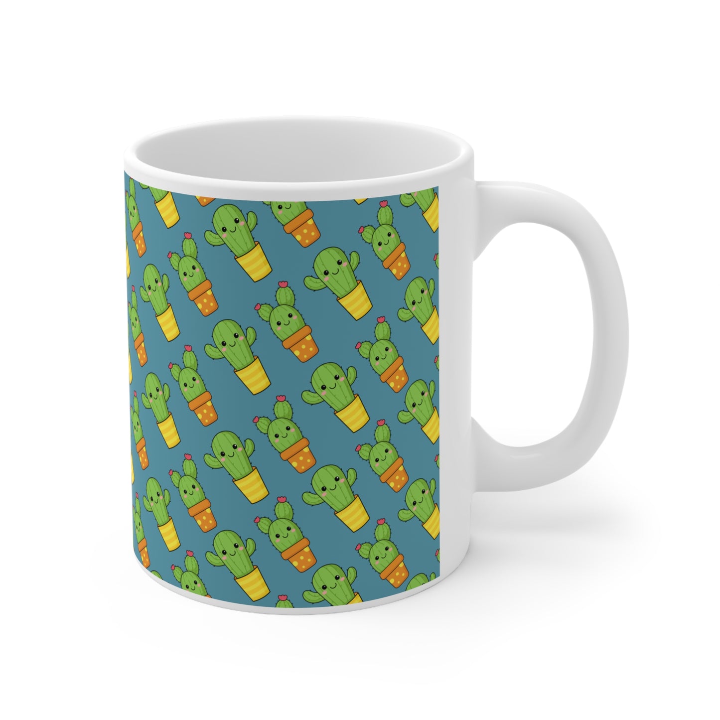 Cute Cactus Ceramic Mug 11oz