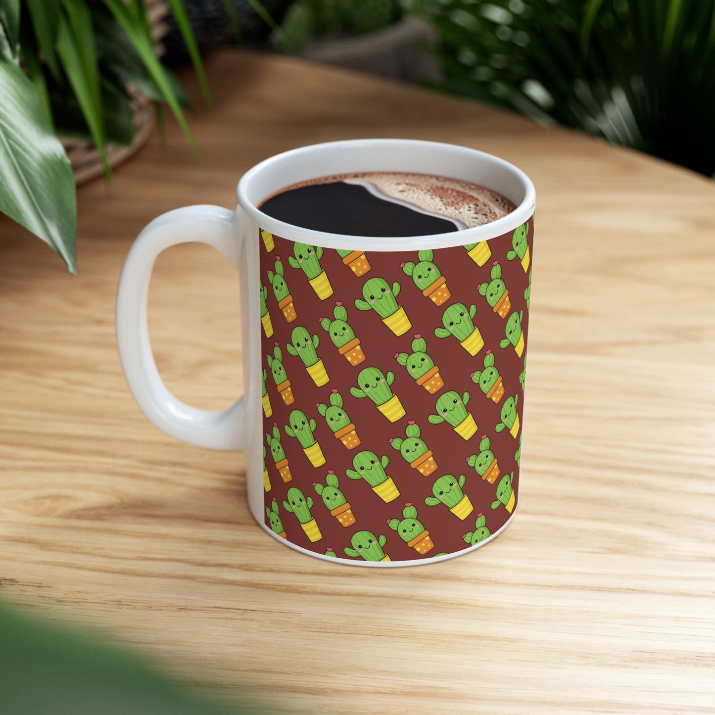 Cute Cactus Ceramic Mug 11oz