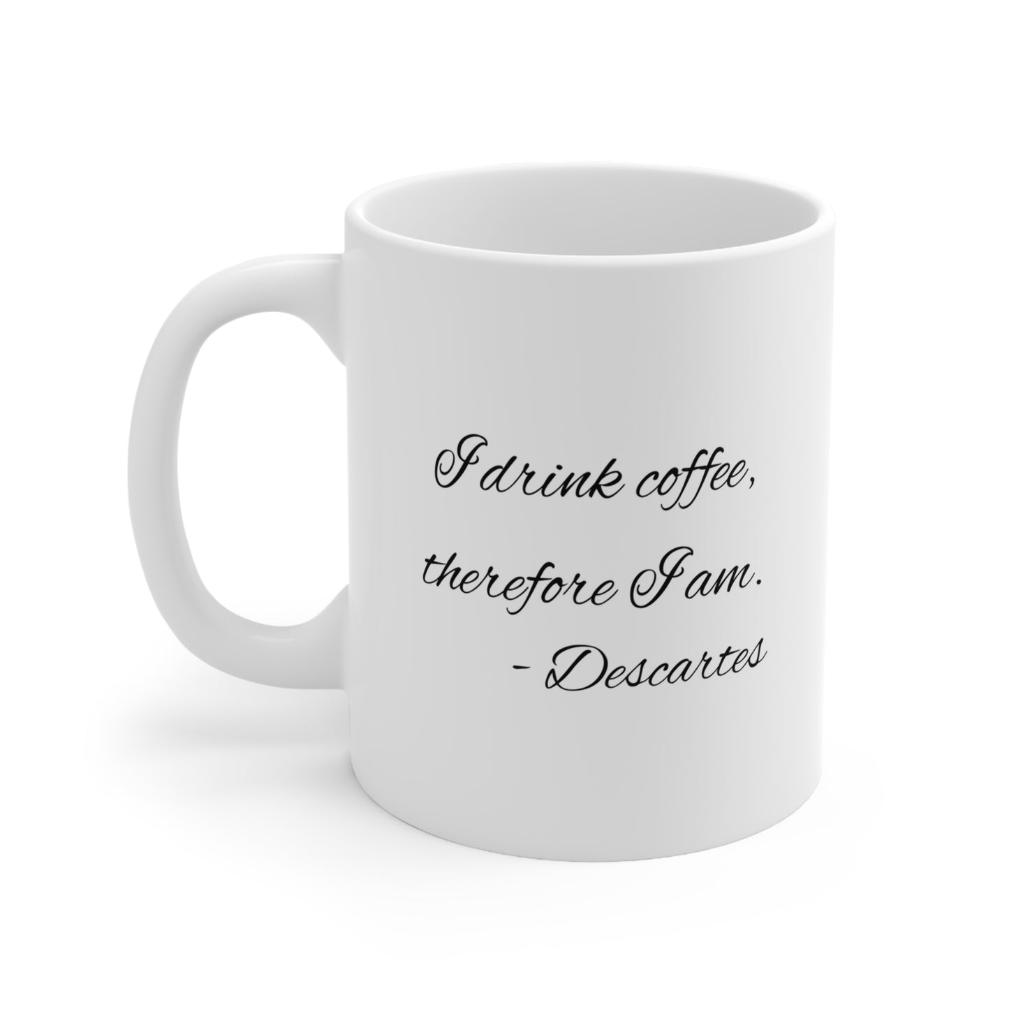 Descartes on Coffee Ceramic Mug 11oz