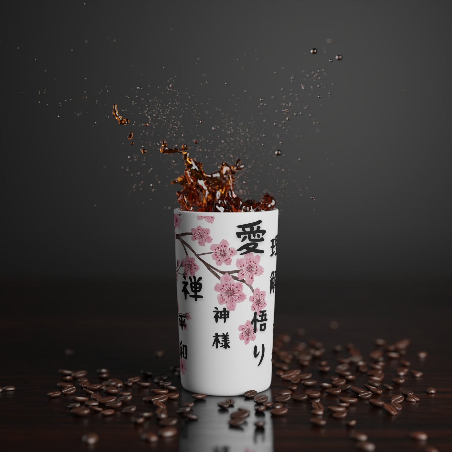 Positive Affirmation Cherry Blossom Conical Cup